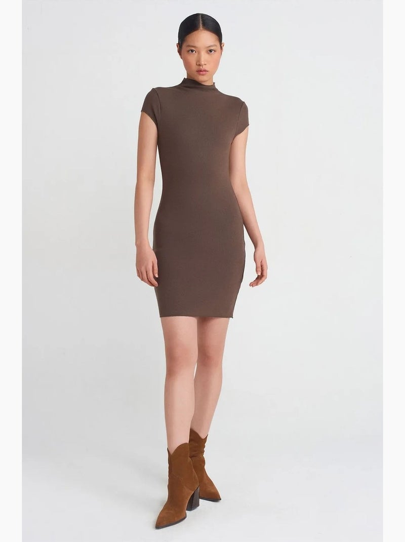 Abito mini bodycon senza cuciture dilvin Marrone - Kiabi