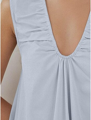 Abito mini con scollo a u e linea ad a hiccup