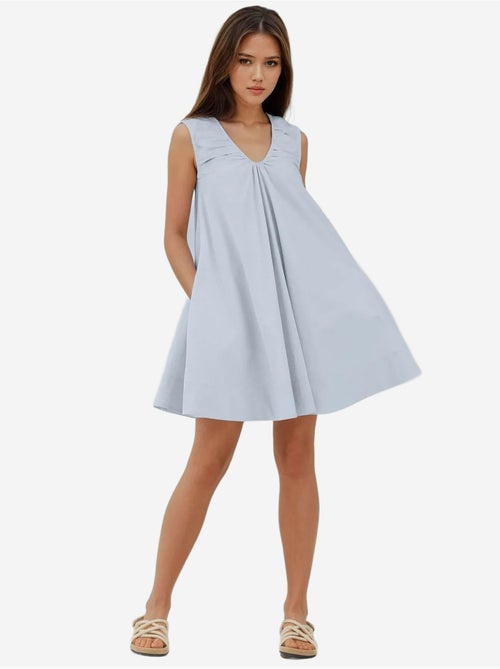Abito mini con scollo a u e linea ad a hiccup - Kiabi