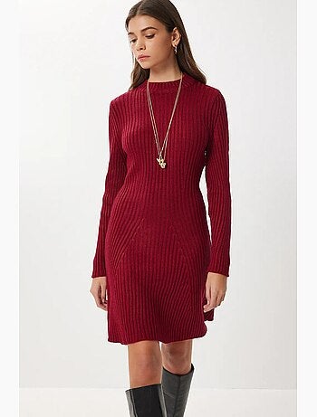Abito mini in maglia a coste a linea a istanbul