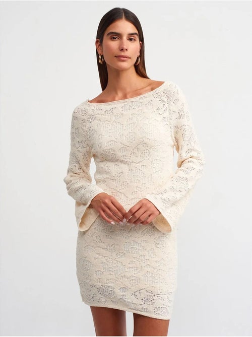 Abito mini in pizzo aderente dilvin - Kiabi Abito mini in pizzo aderente dilvin - Kiabi