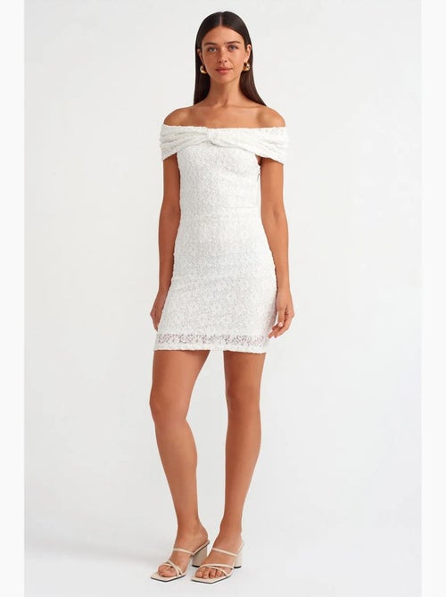 Abito mini in pizzo aderente dilvin - Kiabi Abito mini in pizzo aderente dilvin - Kiabi
