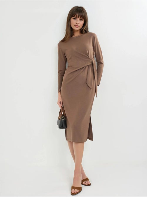 Abito modal touch con spacco, collezione bersan hiccup - Kiabi Abito modal touch con spacco, collezione bersan hiccup - Kiabi