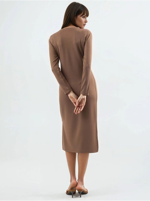 Abito modal touch con spacco, collezione bersan hiccup - Kiabi Abito modal touch con spacco, collezione bersan hiccup - Kiabi