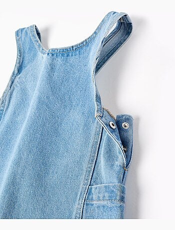 Abito pinafore in denim con tasche