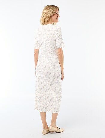 Abito premaman con dettaglio twist sul davanti