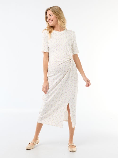 Abito premaman con dettaglio twist sul davanti - Kiabi