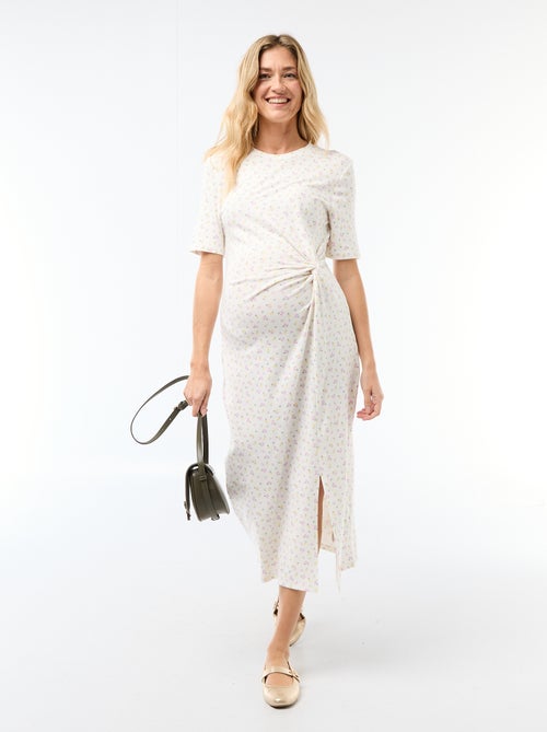 Abito premaman con dettaglio twist sul davanti - Kiabi