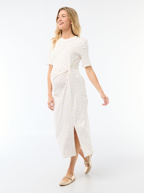 Abito premaman con dettaglio twist sul davanti - Kiabi