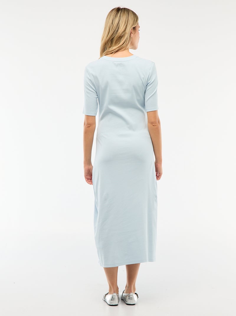 Abito premaman con dettaglio twist sul davanti Blu - Kiabi