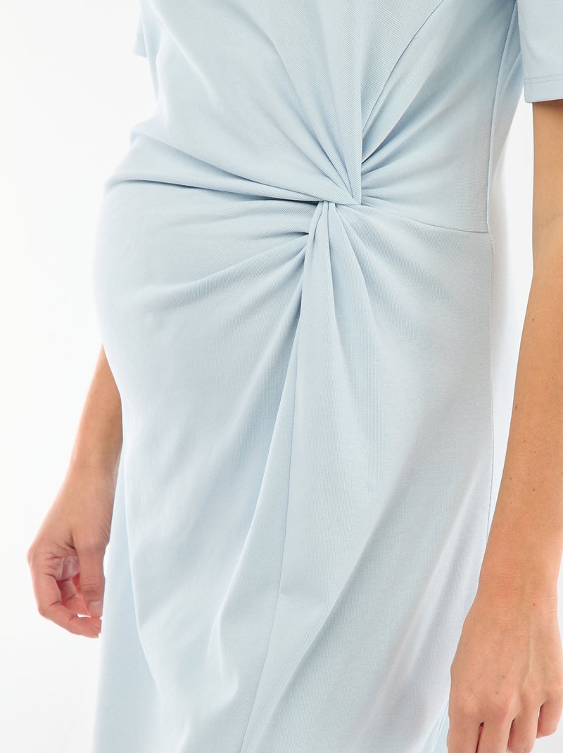Abito premaman con dettaglio twist sul davanti Blu - Kiabi