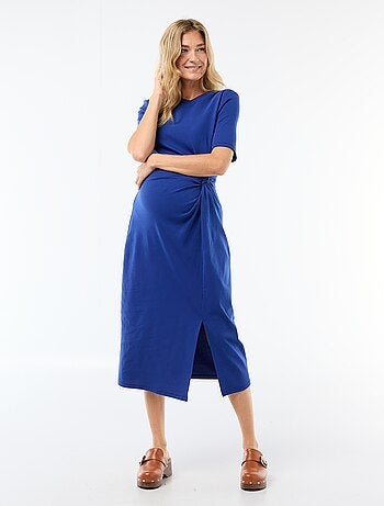 Abito premaman con dettaglio twist sul davanti