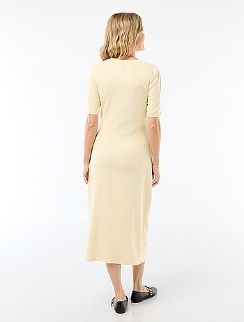 Abito premaman con dettaglio twist sul davanti