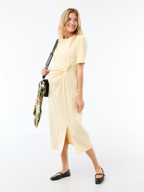 Abito premaman con dettaglio twist sul davanti - Kiabi