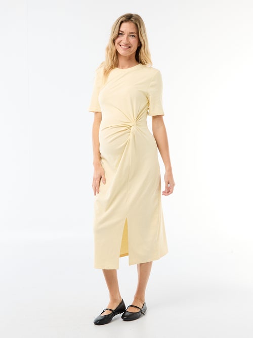Abito premaman con dettaglio twist sul davanti - Kiabi