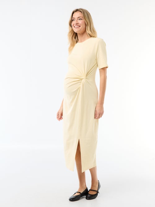 Abito premaman con dettaglio twist sul davanti - Kiabi