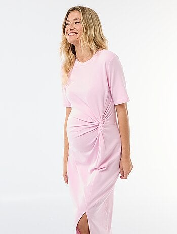 Abito premaman con dettaglio twist sul davanti