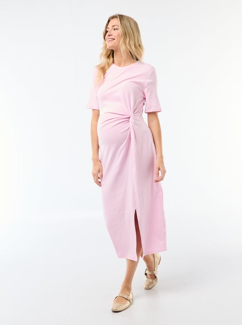 Abito premaman con dettaglio twist sul davanti - Kiabi