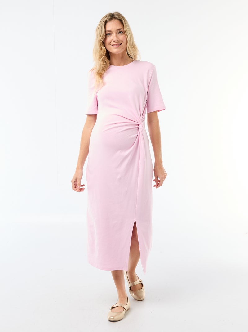 Abito premaman con dettaglio twist sul davanti Rosa - Kiabi