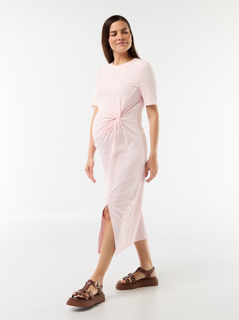 Abito premaman con dettaglio twist sul davanti Rosa - Kiabi