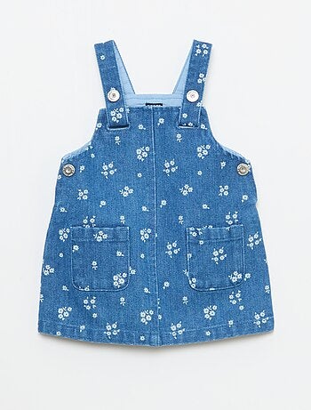 Abito salopette con motivo