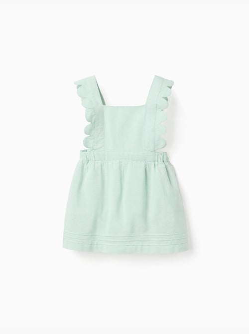 Abito salopette in cotone e lino - Kiabi