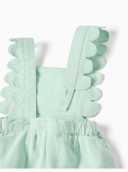 Abito salopette in cotone e lino - Kiabi