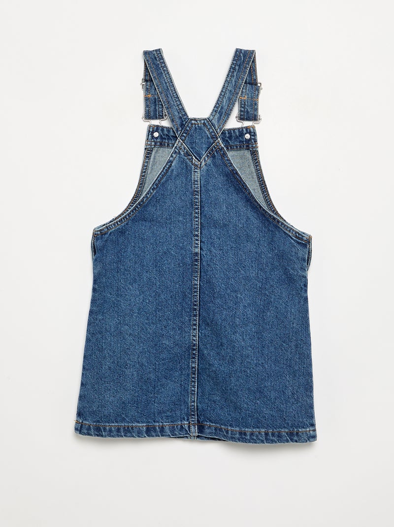 Abito salopette in denim con 2 tasche applicate Blu - Kiabi