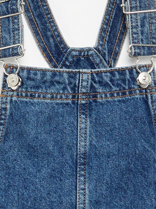Abito salopette in denim con 2 tasche applicate - Kiabi