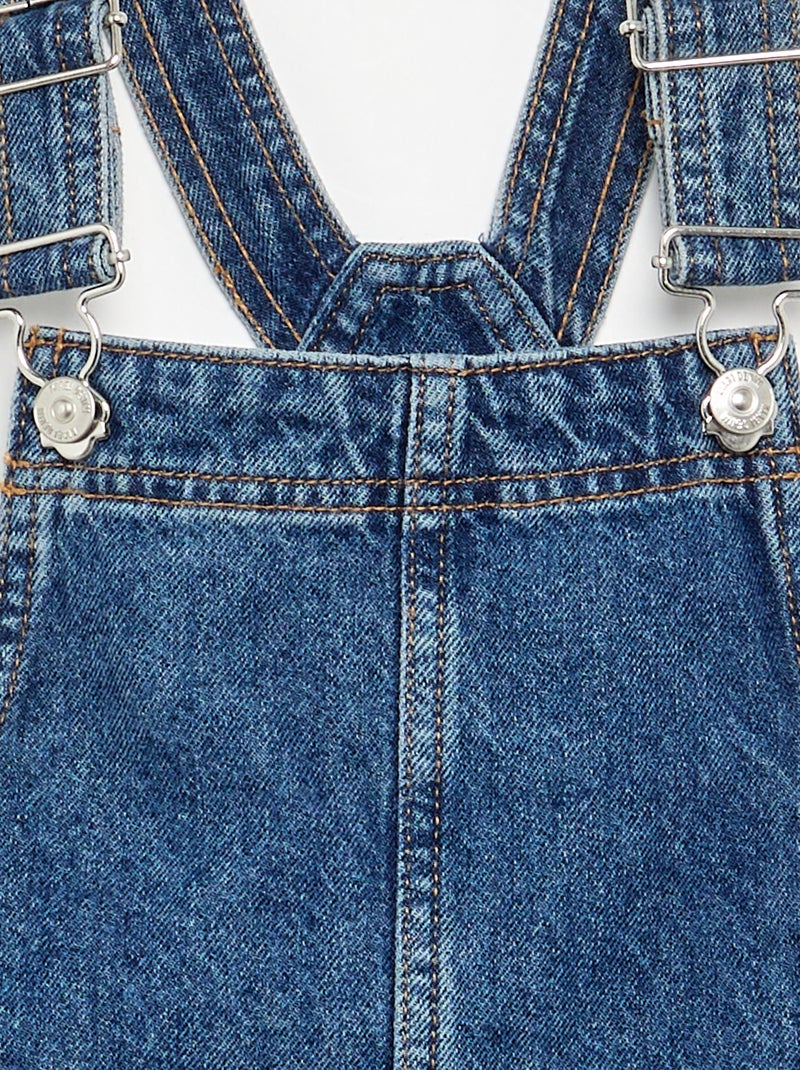 Abito salopette in denim con 2 tasche applicate Blu - Kiabi