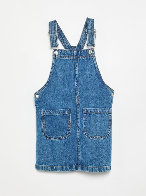 Abito salopette in denim con 2 tasche applicate - Kiabi