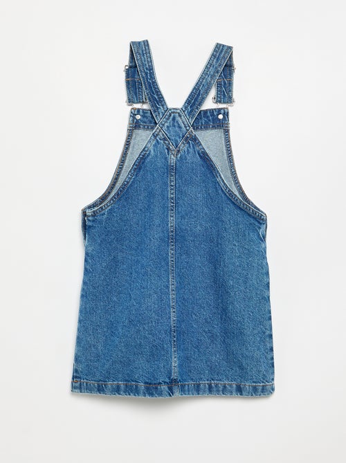 Abito salopette in denim con 2 tasche applicate - Kiabi