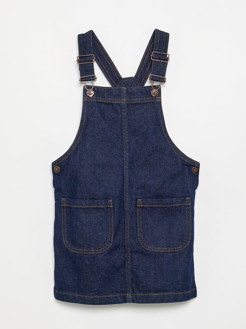 Abito salopette in denim con 2 tasche applicate - Kiabi
