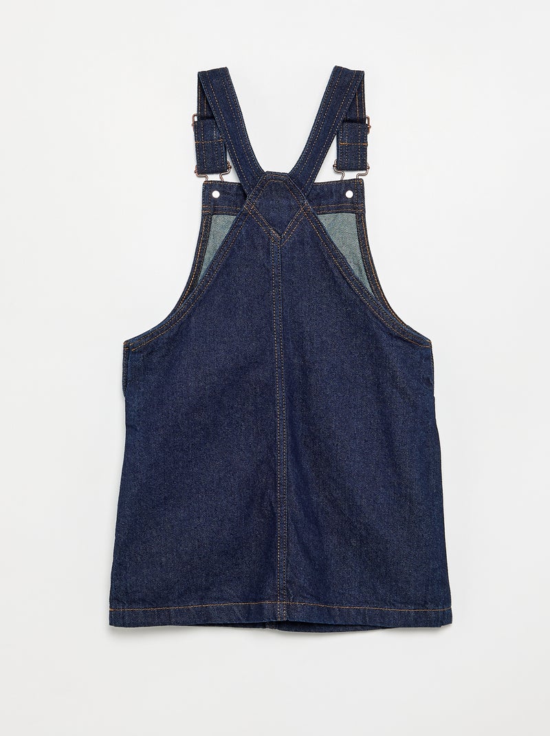 Abito salopette in denim con 2 tasche applicate Blu - Kiabi