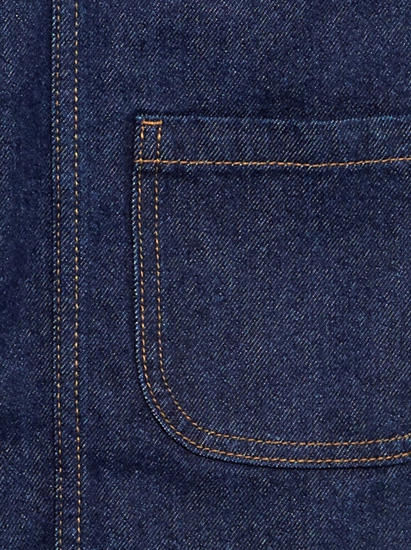 Abito salopette in denim con 2 tasche applicate Blu - Kiabi