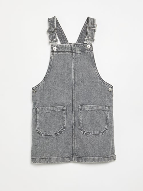 Abito salopette in denim con 2 tasche applicate - Kiabi