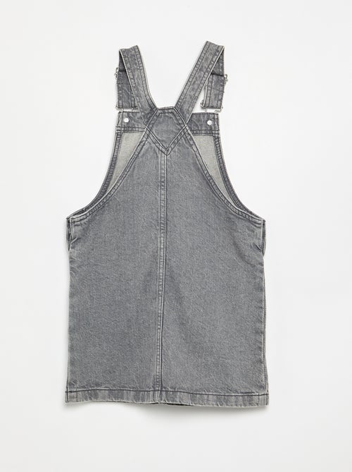 Abito salopette in denim con 2 tasche applicate - Kiabi