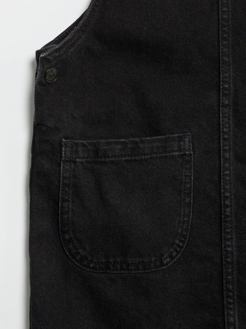 Abito salopette in denim con 2 tasche applicate - Kiabi