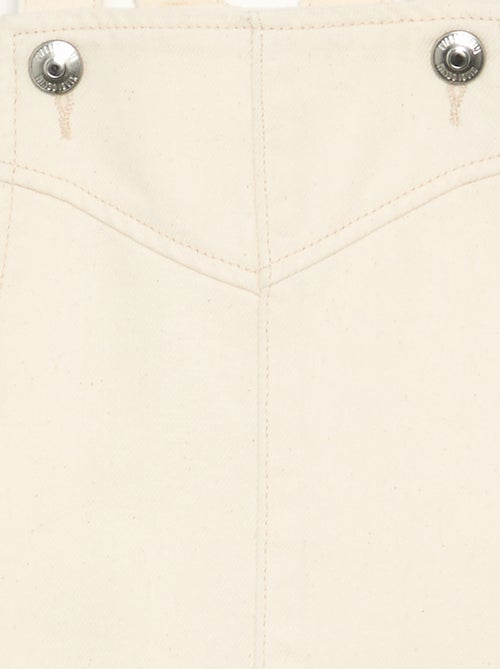 Abito salopette in twill tinta unita - Kiabi