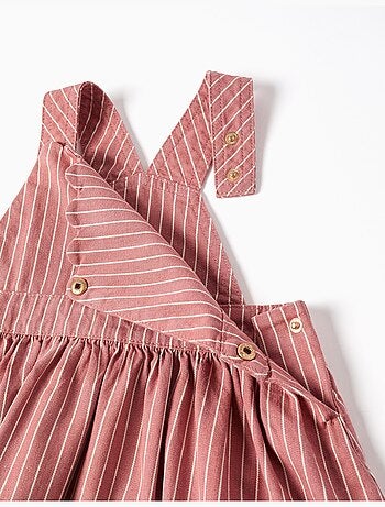 Abito scamiciato in twill a righe