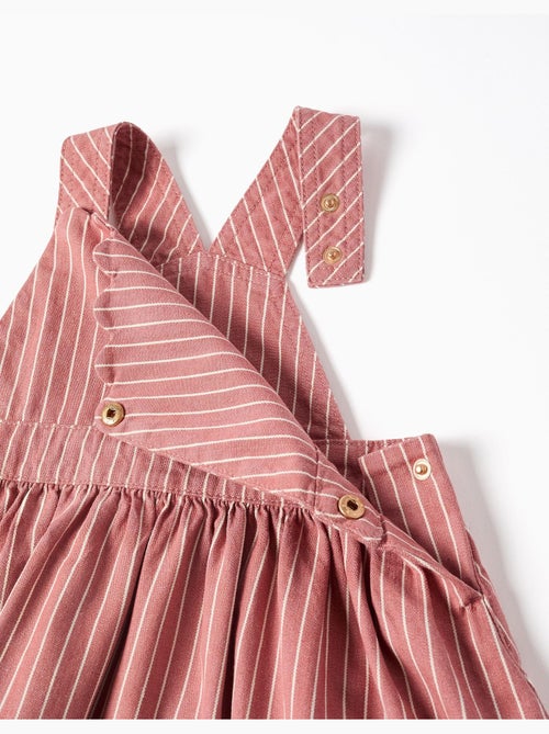 Abito scamiciato in twill a righe - Kiabi