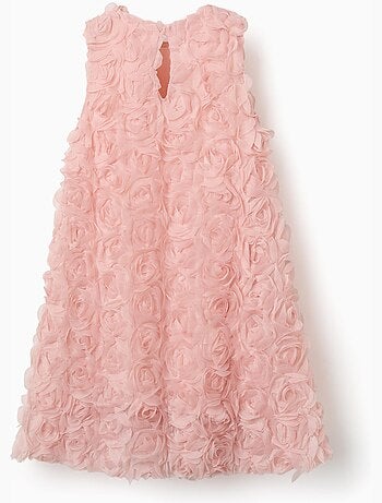 Abito senza maniche a linea a con rose