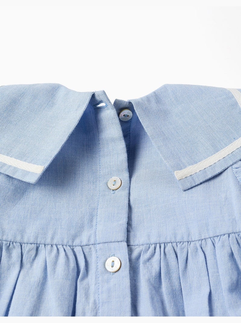 Abito senza maniche + bloomers in cotone Blu chiaro - Kiabi