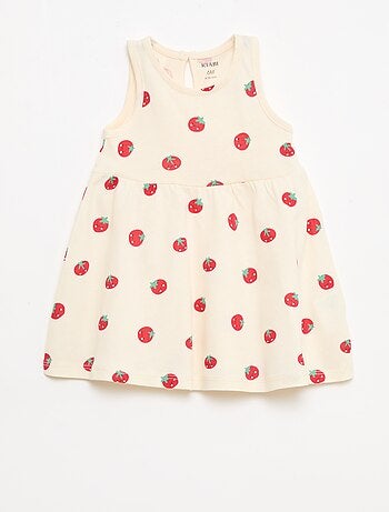 Abito senza maniche con messaggio