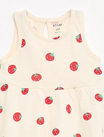 Abito senza maniche con messaggio