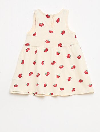 Abito senza maniche con messaggio