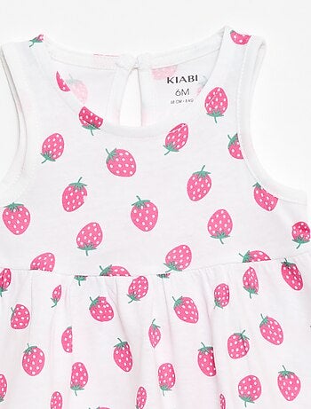 Abito senza maniche con messaggio