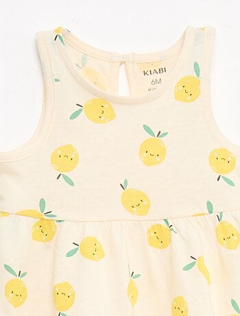 Abito senza maniche con messaggio