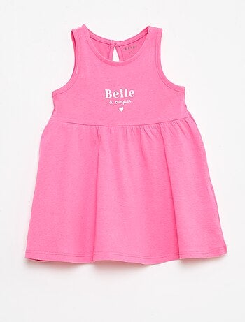 Abito senza maniche con messaggio