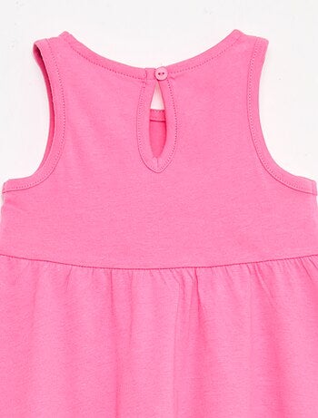 Abito senza maniche con messaggio